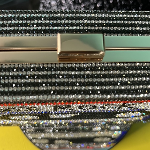 80’s Rock Multicolored Rhinestone Clutch Purse - Picture 14 of 15